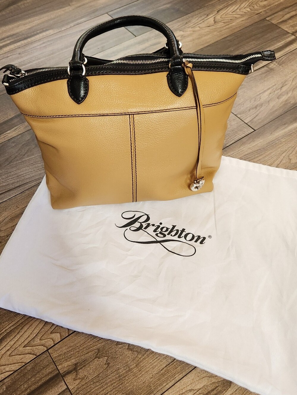 Brighton Two Tone Double Handle Satchel